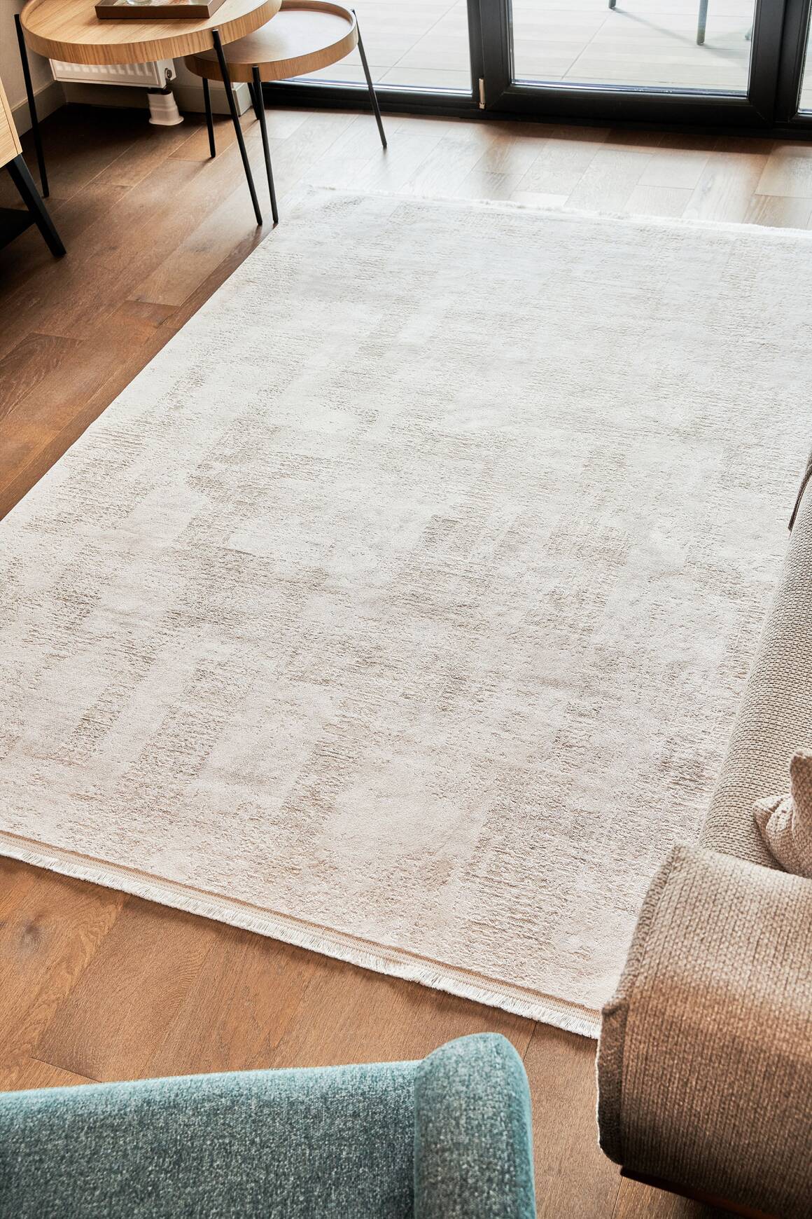 Calista 1761 Gri - Viskon Dokuma Halı | Modern Salon Halısı